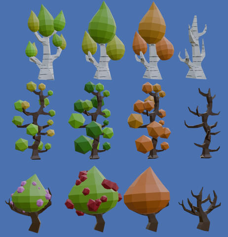 Low poly combo Asset